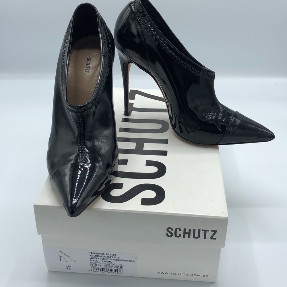 Schutz black multi-material booties